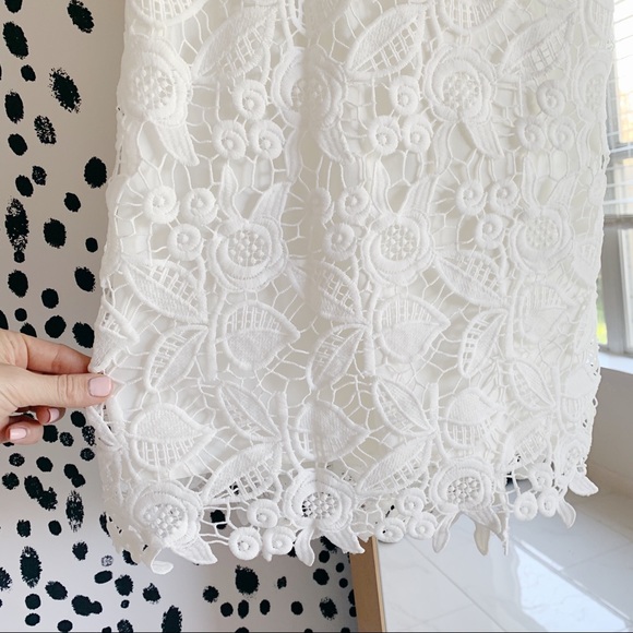 WAYF White Lace Criss Cross Dress XS - Picture 6 of 6